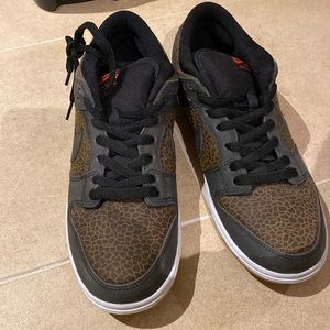 Mens Cheetah print Nike shoes